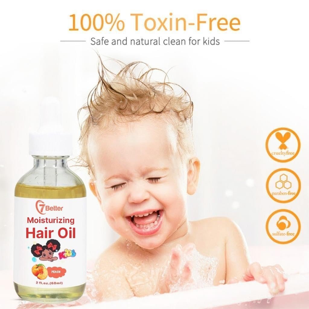 Extra Strength Growing & Nourishing Hair Serum with Black Seed Oil for Kids & Babies – Natural Hair Growth Treatment for Thick, Full Hair (2 Fl Oz) Avelisse