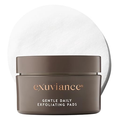 EXUVIANCE Gentle Daily Exfoliating Face Pads with PHA, Vitamin C & E, Green Tea & Cucumber Extracts, 60 Pads Avelisse