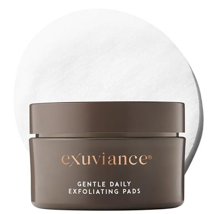 EXUVIANCE Gentle Daily Exfoliating Face Pads with PHA, Vitamin C & E, Green Tea & Cucumber Extracts, 60 Pads Avelisse
