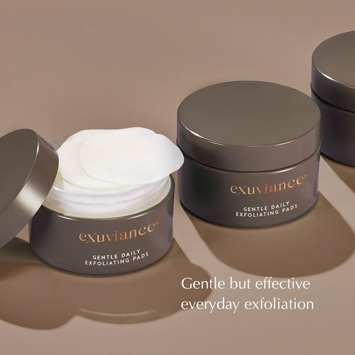 EXUVIANCE Gentle Daily Exfoliating Face Pads with PHA, Vitamin C & E, Green Tea & Cucumber Extracts, 60 Pads Avelisse