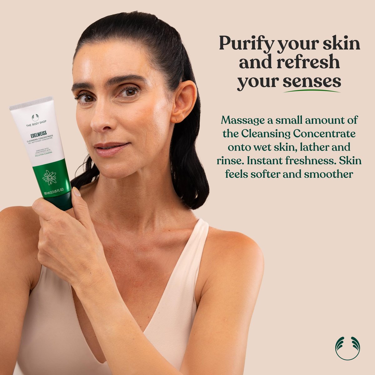 The Body Shop Edelweiss Cleansing Concentrate – Gentle Facial Cleanser for Tired, Dehydrated Skin – Vegan – 100ml - görsel 8