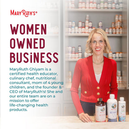 MaryRuth's USDA Organic Hair Skin and Nail Gummies - 2500 mcg Biotin with Vitamin C & E - 60 Count Avelisse