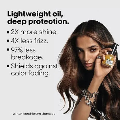 L'Oréal Professionnel Paris Metal Detox Leave-In Oil - Detoxifies, Prevents Damage and Prolongs Hair Color With Shine, For All Hair Types Avelisse