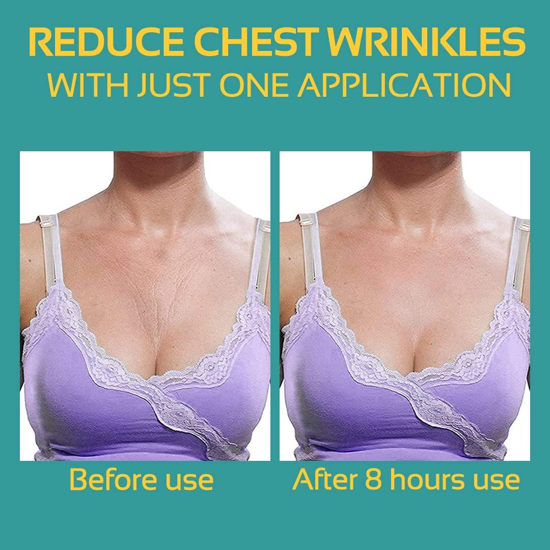 AGOPLEE Chest Wrinkle Pads - Pack of 5 Medical Grade Anti-Aging Skin Firming Patches for Décolleté & Neck Avelisse