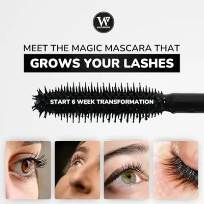 Watermans Lashology Eyelash Growth Mascara in Black – Lash Serum & Mascara for Thicker, Stronger, Fuller, Longer Lashes Avelisse