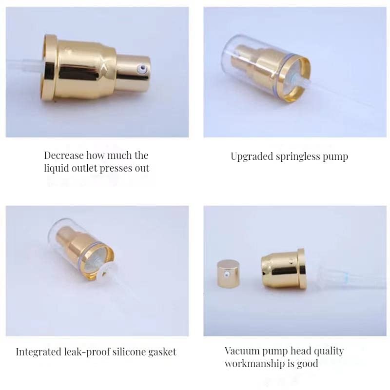 OBHRRY 2-Pack Foundation Pump Compatible with Estée Lauder Double Wear Foundation (Upgrade) – Gold - görsel 3