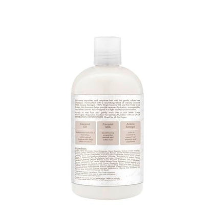 Shea Moisture Daily Hydration Shampoo with 100% Virgin Coconut Oil, Coconut Milk & Acacia Senegal - 13 fl oz