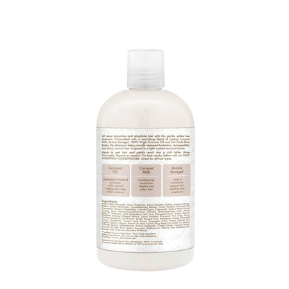 Shea Moisture Daily Hydration Shampoo with 100% Virgin Coconut Oil, Coconut Milk & Acacia Senegal - 13 fl oz