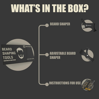 Alfaly Beard Shaper Kit – Precision Lineup & Guide Tool for Perfect Beard Styling