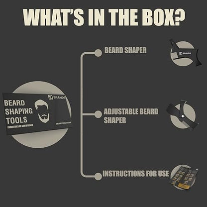 Alfaly Beard Shaper Kit – Precision Lineup & Guide Tool for Perfect Beard Styling