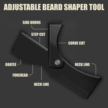 Alfaly Beard Shaper Kit – Precision Lineup & Guide Tool for Perfect Beard Styling
