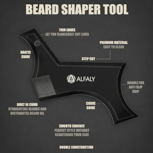 Alfaly Beard Shaper Kit – Precision Lineup & Guide Tool for Perfect Beard Styling - görsel 10