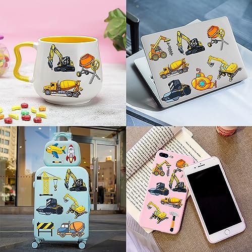 Construction Temporary Tattoos for Kids - 96PCS Vehicle Excavator Bulldozer Stickers Party Favors, Birthday Supplies, Classroom Prizes - görsel 18