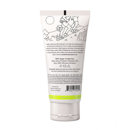 Pedestrian Project Walker’s Foot Cream - Hydrates, Softens & Smooths Calluses & Dry Feet with Shea Butter, Moringa Seed Oil & Aloe - Vegan, Cruelty-Free Foot Care, 4 oz Avelisse
