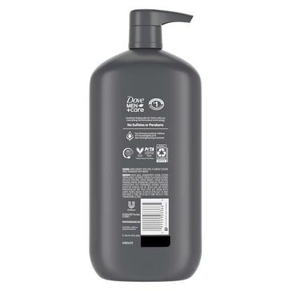 DOVE MEN + CARE Relaxing Blue Eucalyptus & Birch Body and Face Wash, 30 oz – 24-Hour Nourishing Micromoisture Technology