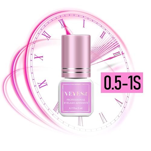 VEYES INC Eyelash Extension Glue - 0.5-1 Second Drying, Black Adhesive (5ml) for Professional Lash Techs, Up to 8 Weeks Retention - görsel 4