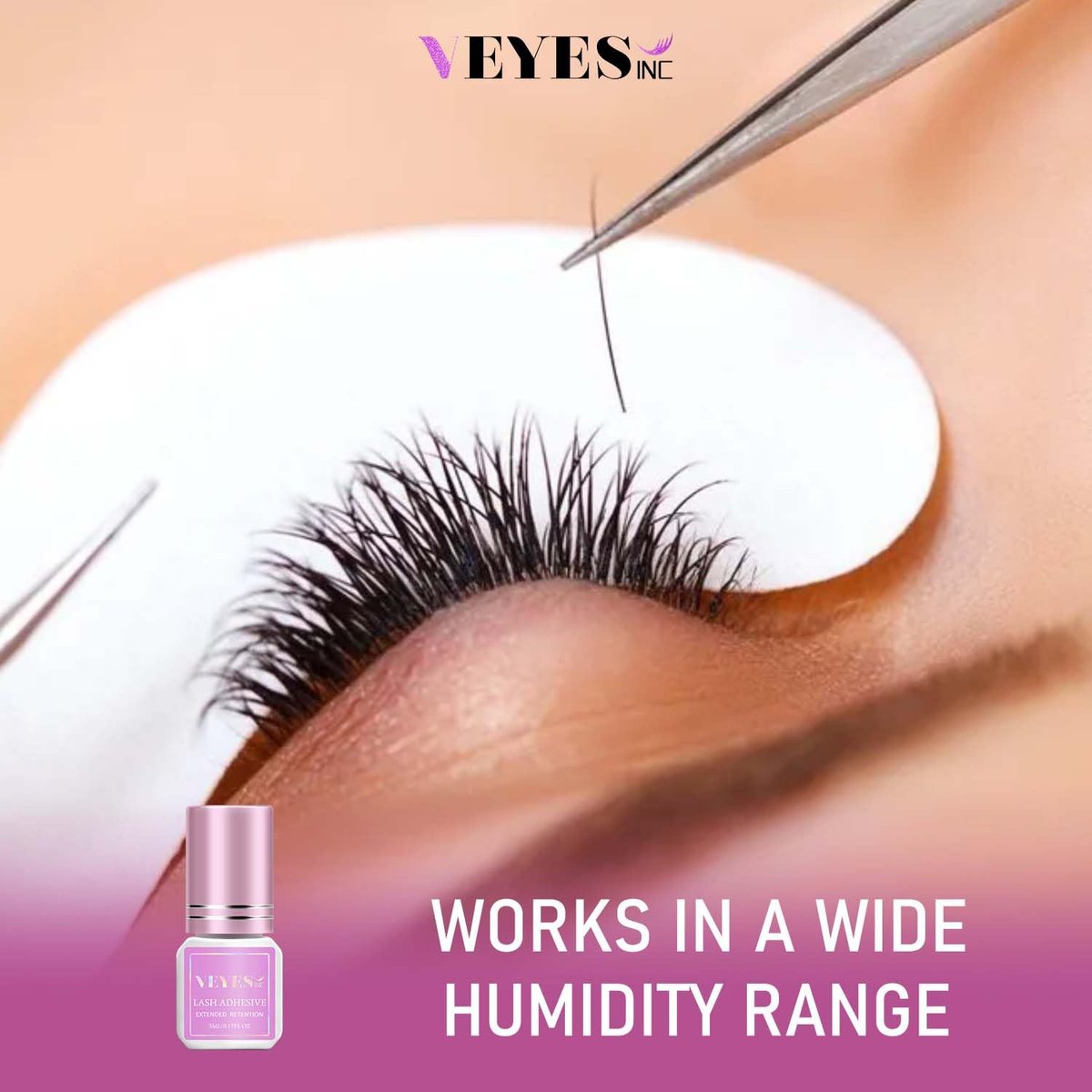 VEYES INC Eyelash Extension Glue - 0.5-1 Second Drying, Black Adhesive (5ml) for Professional Lash Techs, Up to 8 Weeks Retention - görsel 11