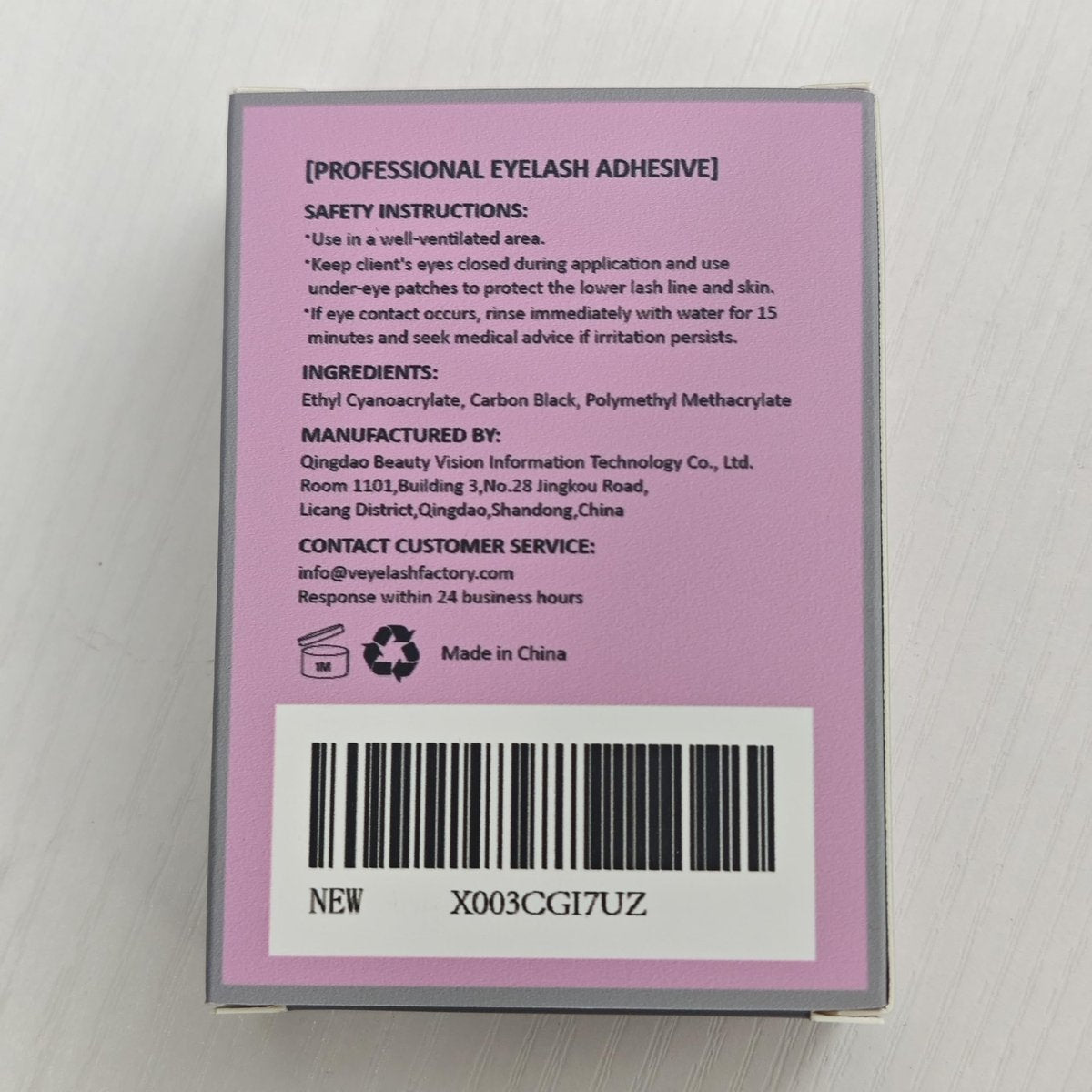 VEYES INC Lash Glue 5 ML – 1-2 Sec Drying Time, 8 Weeks Bonding Black Eyelash Extension Adhesive Avelisse