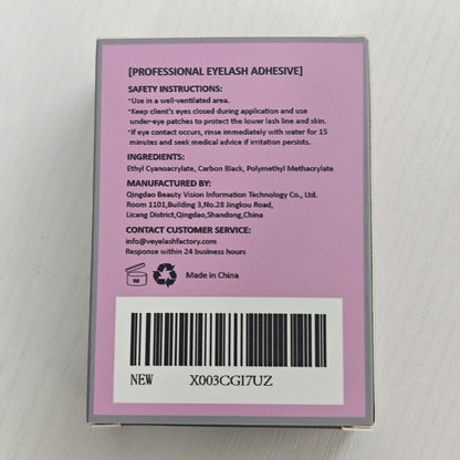 VEYES INC Lash Glue 5 ML – 1-2 Sec Drying Time, 8 Weeks Bonding Black Eyelash Extension Adhesive Avelisse