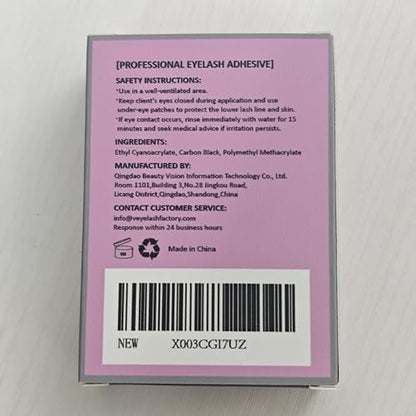 VEYES INC Lash Glue 5 ML – 1-2 Sec Drying Time, 8 Weeks Bonding Black Eyelash Extension Adhesive Avelisse