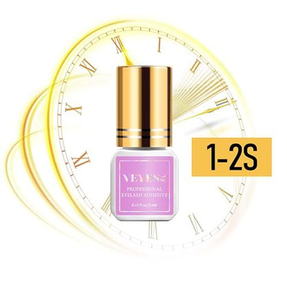VEYES INC Lash Glue 5 ML – 1-2 Sec Drying Time, 8 Weeks Bonding Black Eyelash Extension Adhesive Avelisse