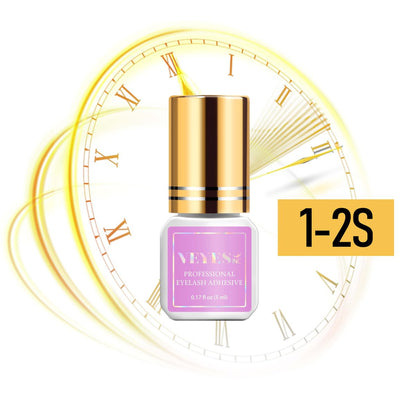 VEYES INC Lash Glue 5 ML – 1-2 Sec Drying Time, 8 Weeks Bonding Black Eyelash Extension Adhesive Avelisse