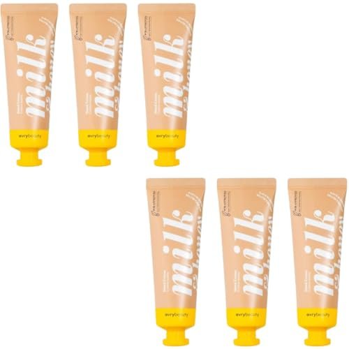 AVRYBEAUTY Milk & Honey Shea Butter Lotion - 6 Pack, 1.5 oz Each, Moisturizing Hand & Body Lotion, Vegan, Natural Scent, Relaxation Avelisse