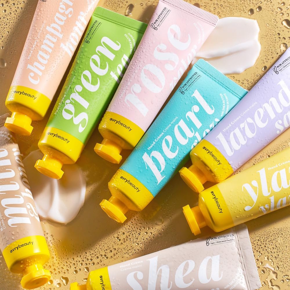 AVRYBEAUTY Milk & Honey Shea Butter Lotion - 6 Pack, 1.5 oz Each, Moisturizing Hand & Body Lotion, Vegan, Natural Scent, Relaxation Avelisse