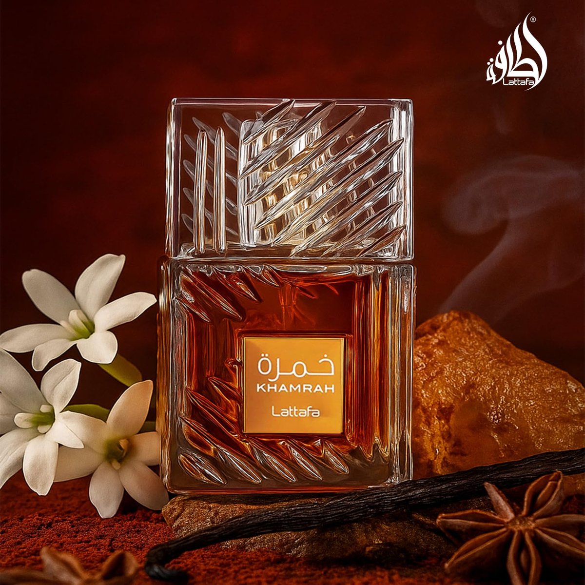Lattafa Khamrah Eau de Parfum – Vanilla, Warm Spicy, Amber, Cinnamon | Long-Lasting Unisex Fragrance, 3.4 oz (100 ml) - görsel 12