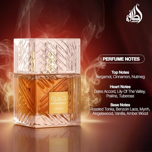 Lattafa Khamrah Eau de Parfum – Vanilla, Warm Spicy, Amber, Cinnamon | Long-Lasting Unisex Fragrance, 3.4 oz (100 ml) - görsel 7