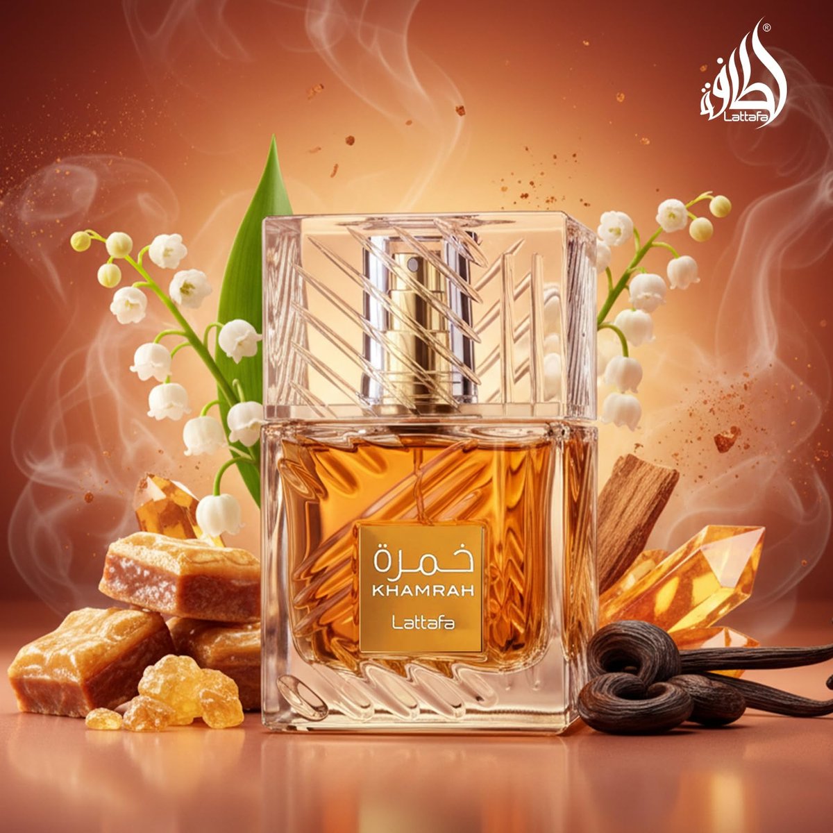 Lattafa Khamrah Eau de Parfum – Vanilla, Warm Spicy, Amber, Cinnamon | Long-Lasting Unisex Fragrance, 3.4 oz (100 ml) - görsel 10