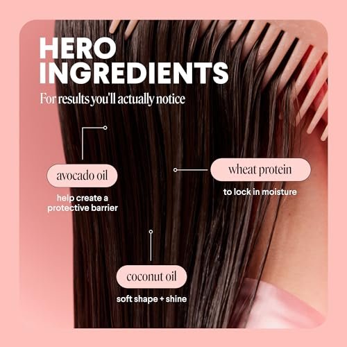 MONDAY HAIRCARE Smooth Shampoo + Conditioner Set for Frizzy, Coarse & Curly Hair | 12 oz Each | Coconut Oil, Shea Butter & Vitamin E | 100% Recyclable Bottles - görsel 8