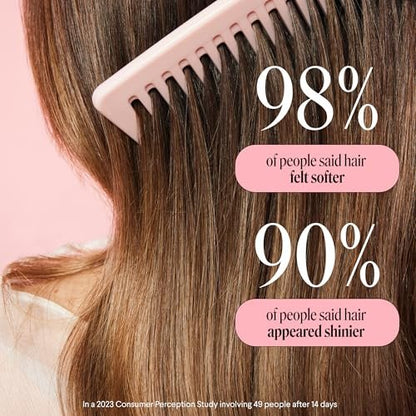 MONDAY HAIRCARE Smooth Shampoo + Conditioner Set for Frizzy, Coarse & Curly Hair – Coconut Oil, Shea Butter & Vitamin E – 27 oz Each – 100% Recyclable Bottle – Pink Avelisse
