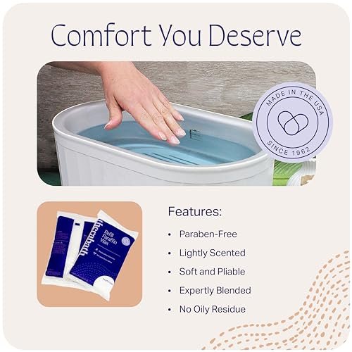 Therabath Paraffin Wax Refill - 4 lb. Scent-Free Thermotherapy for Arthritis Relief, Muscle Pain & Dry Skin - Made in USA Avelisse
