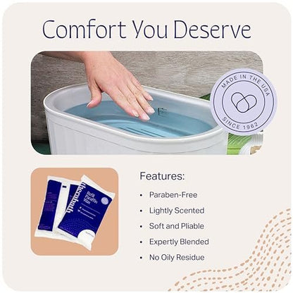 Therabath Paraffin Wax Refill - 4 lb. Scent-Free Thermotherapy for Arthritis Relief, Muscle Pain & Dry Skin - Made in USA Avelisse