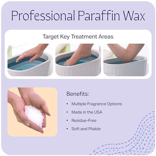 Therabath Paraffin Wax Refill - 4 lb. Scent-Free Thermotherapy for Arthritis Relief, Muscle Pain & Dry Skin - Made in USA Avelisse
