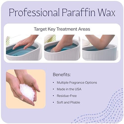 Therabath Paraffin Wax Refill - 4 lb. Scent-Free Thermotherapy for Arthritis Relief, Muscle Pain & Dry Skin - Made in USA Avelisse