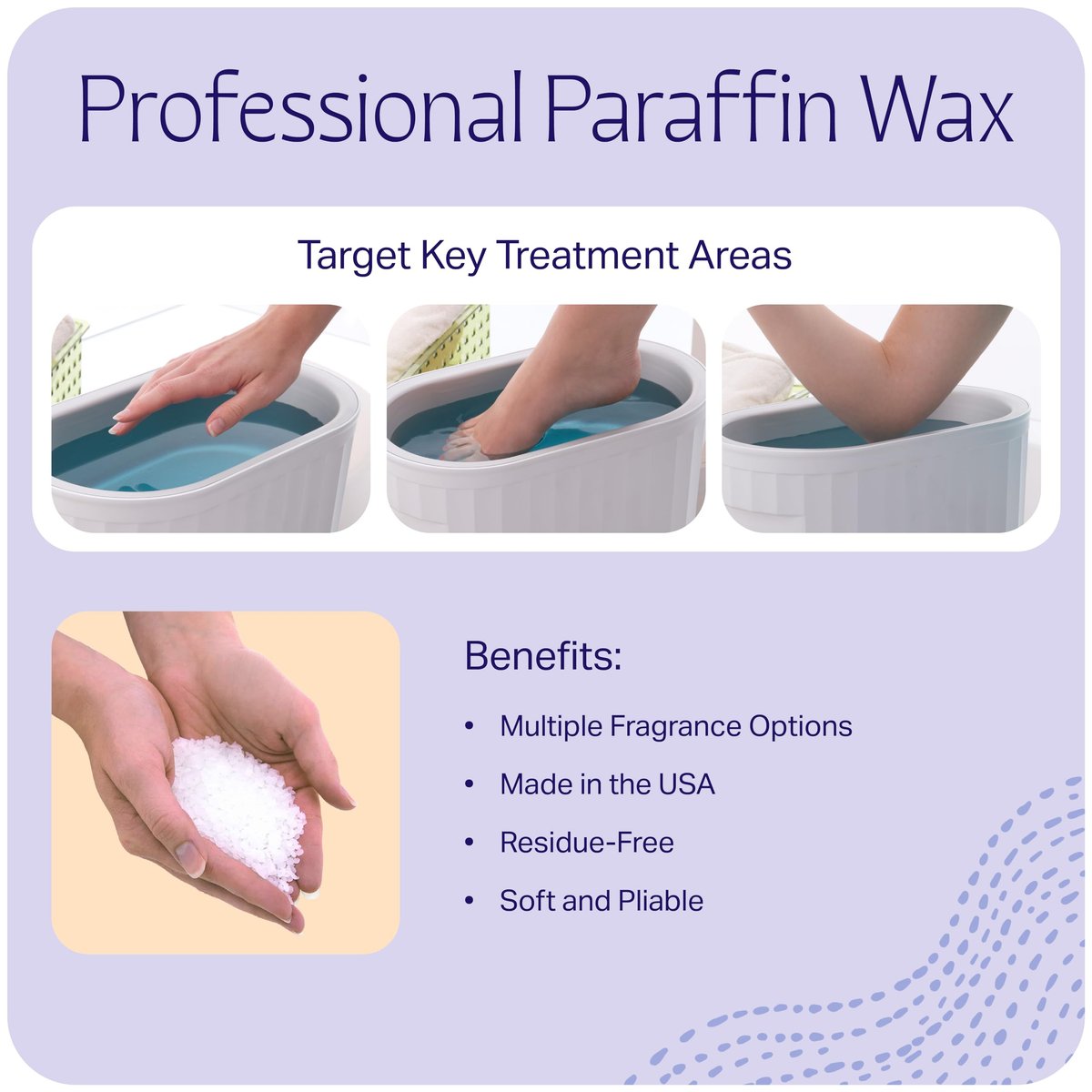 Therabath Paraffin Wax Refill - 4 lb. Scent-Free Thermotherapy for Arthritis Relief, Muscle Pain & Dry Skin - Made in USA Avelisse