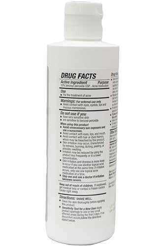 Burelpharma Benzoyl Peroxide Topical Wash 10% - 8 oz, Effective Body Acne Treatment Avelisse