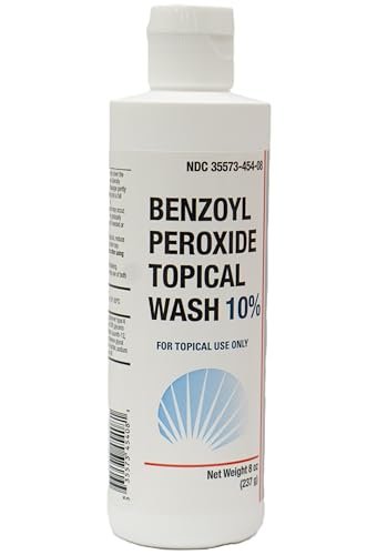 Burelpharma Benzoyl Peroxide Topical Wash 10% - 8 oz, Effective Body Acne Treatment Avelisse