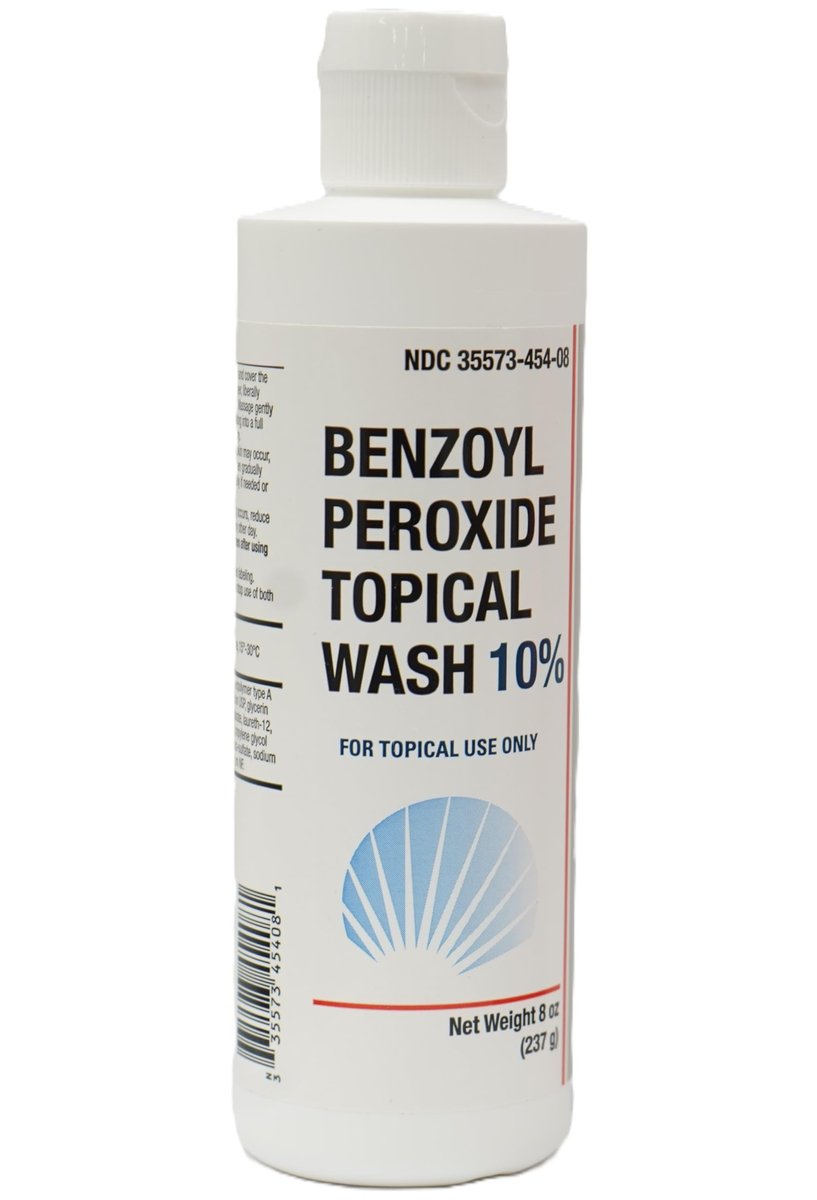 Burelpharma Benzoyl Peroxide Topical Wash 10% - 8 oz, Effective Body Acne Treatment Avelisse