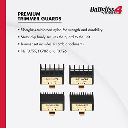 BaBylissPRO Premium Trimmer Guards for FX797, FX787, FX726 – Black Avelisse