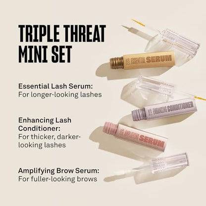 Babe Original Triple Threat Mini Set: Lash & Brow Serums - 3 Pack Avelisse
