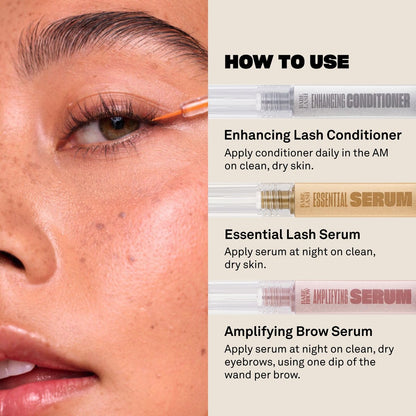 Babe Original Triple Threat Mini Set: Lash & Brow Serums - 3 Pack Avelisse
