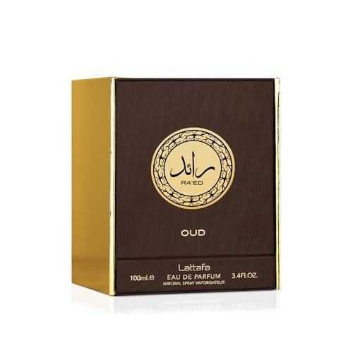 Lattafa Perfumes Ra'ed Oud Unisex Eau de Parfum Spray, 3.4 oz – Rich Oud Fragrance - görsel 6