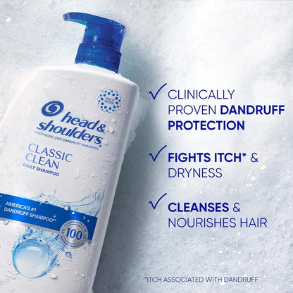 Head & Shoulders Classic Clean Anti-Dandruff Shampoo, 28.2 Fl Oz Avelisse