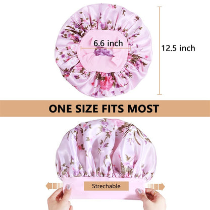 10-Pack Satin Bonnets for Women – Large Braids Bonnet with Wide Band for Sleeping Avelisse