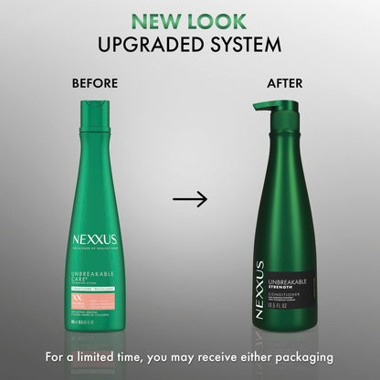 Nexxus Unbreakable Anti Breakage Conditioner for Fine and Thin Hair - Strengthening with DURAPLEX FORTIFIER Technology and Thickening Complex, 13.5 Fl Oz