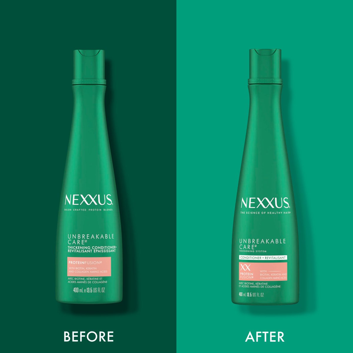Nexxus Unbreakable Anti Breakage Conditioner for Fine and Thin Hair - Strengthening with DURAPLEX FORTIFIER Technology and Thickening Complex, 13.5 Fl Oz - görsel 11