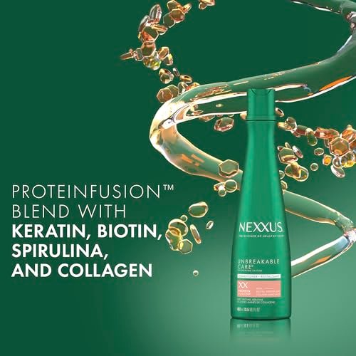 Nexxus Unbreakable Anti Breakage Conditioner for Fine and Thin Hair - Strengthening with DURAPLEX FORTIFIER Technology and Thickening Complex, 13.5 Fl Oz - görsel 8